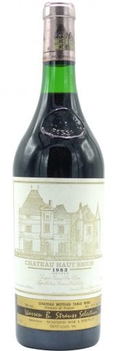1983 Chateau Haut-Brion Pessac Leognan 750ml